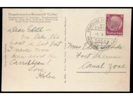 Linie  Hamburg Westindien:  3 Belege mit Stempeln der Horn-Linie Hamburg:  M S H.G. Horn  7.7.37 (Venezuela-Frankatur),  M S 