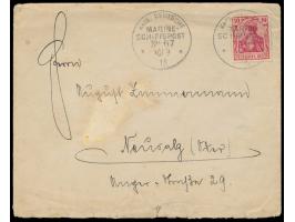 Stempel  MSP No. 67  30.9.13,  S.M.S. Geier  vor der Bojana-Mündung, Einsatz während des Balkankrieges -  Küstenblockade von 