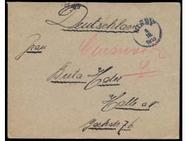 S.M.S. Albatros:  Brief aus der  Internierung auf Gotland / Schweden  mit Stempel  Visby  6.10.15 nach Deutschland, handschri