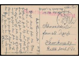 Stempel &nbsp;MSP No. 64 &nbsp;23.4.17, &nbsp;Unterseebootsstation Cattaro, &nbsp;undeutlicher Abschlag auf Ansichtskarte nac