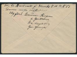 Briefstempel  Kaiserliche Marine / Kommando der Unterseeboots-Abteilung  als alleiniger Aufgabestempel  auf Feldpostbrief nac