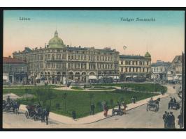 Stempel  MSP Nr. 478  7.12.1917,  VI. Minenräum-Division,  Ansichtskarte  Libau  mit Absenderangabe "... I. Mutterschiff ..."