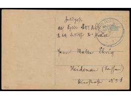 undeutlicher Stempel  MSP No. 204,  Deutsche Unterseebootsflottille Mittelmeer Pola, auf Foto-Ansichtskarte  Kapitänleutnant 