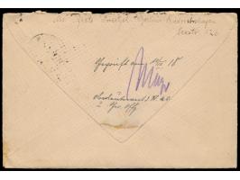 Feldpostbrief mit Stempel  Berlin C 25  6.3.18 an einen Torpedomaat auf Flottillenboot M.50 der Hilfsminensuchflottille der N