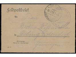 Finnlandunternehmen:  Feldpost-Kartenbrief mit Briefstempel  Kaiserliche Marine / Kommando S.M.H. "Giessen"  (Transportdampfe