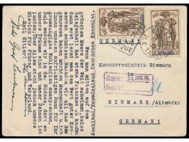 Graf Luckner, Felix Graf von, &nbsp;Kommandant des Hilfskreuzers S.M.S. Seeadler, 1881 - 1966, Fotokarte &quot;Graf Luckner m