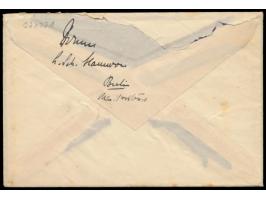 aptierter Stempel  ... Deutsche Marine-Schiffspost Nr. 207  15.7.23,  Linienschiff Hannover,  während der  Schwedenfahrt  11.