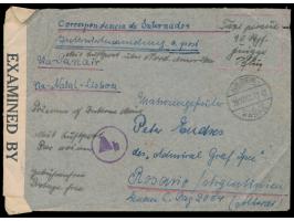 Internierten-Luftpostbrief &nbsp;an ein Besatzungsmitglied des vor der La Plata-Mündung gesunkenen &nbsp;Panzerschiffes &quot