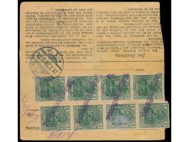 2. Ausgabe 3 x 2,50 M. vorderseitig mit Stempel der Postagentur &nbsp;Babken (Kr. Oletzko) &nbsp;13.7.20 und zusätzlichem &nb