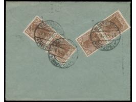 Umschlag mit Dienstsiegel  "Commission Interalliée Gouvernement et Plebiscite Marienwerder" , verwendet nach dem Abzug der Ab