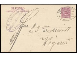 Bahnpoststempel  Woyens - Arnum  Z. 45 29.3.20 auf Ganzsache 15 Pf. nach Woyens, Absenderstempel Rödding, Bedarf
Stichwörter: