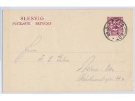 Ganzsache 15 Pf. mit Stempel  Feldstedt  16.4.20 nach Altona, Bedarf
Stichwort: Dänemark
