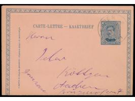 Eupen,  Ganzsachen-Kartenbrief 25 C, Stempel Eupen 18.11.23, nach Aachen, Bedarf, mit Rand
