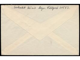 Feldpostbrief mit Stempel  Danzig-Neufahrwasser  26.9.39 nach Leipzig, rückseitig handschriftlicher Absender ... FPNr. 20583 