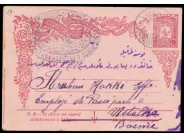 2 Türkei-Ganzsachen 10 Pa. mit Zusatzfrankatur 10 Pa. bzw 20 Pa., beide mit Stempel Constantinople 24.5.07 bzw. 25.7.07 an ei