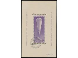 Polnische Post,  Blockausgabe  Geplanter 1. Polnischer Stratosphärenflug  mit sauberem Stempel  ... Gdansk 1  15.9.38, selten