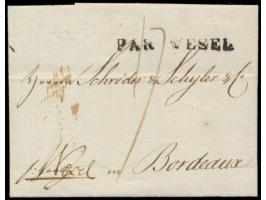 Faltbrief mit komplettem Inhalt, geschrieben  Memel  7.8.1802, nach Bordeaux, L1  Par Wesel
Stichwort: Preußen
Postleitzahl: 