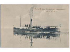 Ansichtskarte "Memel-Cranzer Dampfschiffahrts-Gesellschaft.  Dampfer Memel ", ungebraucht
Stichwörter: Ansichtskarten / Rekla