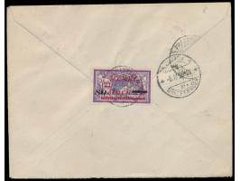 Auslands-Einschreibbrief in die Schweiz, Gesamtfrankatur 306 M. (eine Marke rückseitig), Stempel  Dittauen  25.2.23, Ankunfts