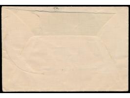 Litauen-Sondermarke &nbsp;25 C. anlässlich der Vereinigung Memels mit Litauen auf Brief nach Insterburg, deutscher Gitterstem