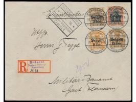 Sonderstempel  Brüssel - Ausstellung für Soziale Fürsorge  28.7.16 auf  Einschreibbrief  nach Gent, Mischfrankatur 66 C., Bla