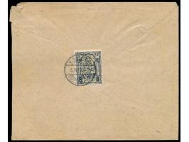 Stadtpost Warschau:  6 auf 5 Gr. mit Stadtpoststempel Nr. 3 (UB b) 15.11.15 rückseitig auf Brief der "Bank Handlowy w Warszaw