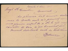 Etappengebiet der 9. Armee; &nbsp;Ganzsache 10 Pf. aus &nbsp;Braila &nbsp;nach Bukarest, geschrieben am 6.5.1918, Stempel &nb