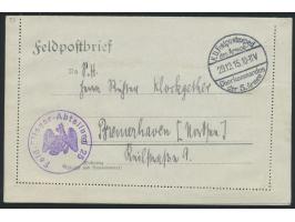 Stempel K. D. Feldpostexped. des Armee-Oberkommandos der 5. Armee 29.12.15 und Dienstsiegel &nbsp;Feld-Flieger-Abteilung 25 &
