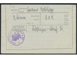 Stempel K. D. Feldpostexped. des Armee-Oberkommandos der 5. Armee 29.12.15 und Dienstsiegel &nbsp;Feld-Flieger-Abteilung 25 &