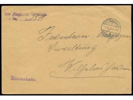 Dienstbrief &quot;Marinesache&quot; mit Stempel &nbsp;K. D. Feldpostamt des Marine-Korps a &nbsp;1.10.16, vorderseitig Absend