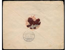 Stempel &nbsp;Deutsche Feldpost 722 d &nbsp;31.7.18 auf &nbsp;Feldpost-R-Brief &nbsp;an Generaloberst und Generaladjutant sei