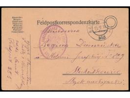 Polnische Legion,  Stempel  K. u. k. Feldpostamt 355  15.5.16 und Briefstempel "Komenda Baonu Nr. 1 Pulk 2 / I. Leg. Polski" 
