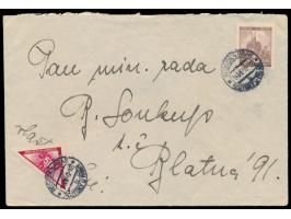 Brief mit 1,20 K. Brünn und  Portomarke für eigenhändige Zustellung  50 h., Stempel Rostok b. Prag 14.8.40
Stichwort: Nachgeb