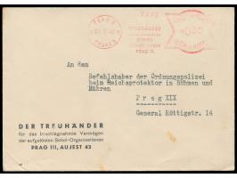 Vordruckbrief Treuhänder für das beschlagnahmte Vermögen der aufgelösten  Sokol-Organisationen  mit entsprechendem Absenderfr