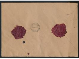 Stempel  Prag 2 DDP Böhmen-Mähren  10.4.43 auf  Wertbrief-Postsache  (Format 22,9 x 16,4 cm) nach Dresden, entsprechender  Di