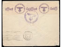 Juli 1940: Brief aus dem besetztem Strasbourg nach Cognac, vor Aufnahme des Postverkehrs mit Frankreich, befördert durch Verm