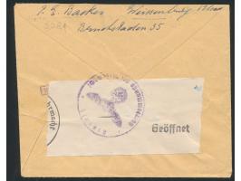 Einzelfrankatur 25 Pf. auf Auslandsbrief mit Stempel &nbsp;Strassburg (Els) 4 &nbsp;28.10.40 &nbsp;nach Vaduz / Liechtenstein