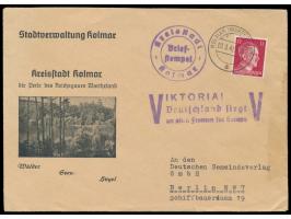 Vordruckumschlag der Stadtverwaltung Kolmar mit 12 Pf. Hitler, Stempel  Kolmar (Wartheland)  3.3.42, Briefstempel "Kreisstadt