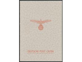 3 Jahre NSDAP im Generalgouvernement,  Geschenkheft  mit Beschriftung, Inhalt 5 Marken, sehr saubere Erhaltung
