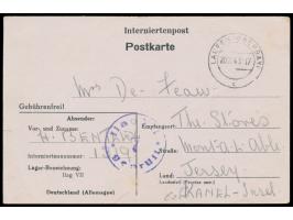 Interniertenpost-Vordruckkarte &nbsp;aus dem &nbsp;ILAG VII &nbsp;(Laufen) mit Stempel &nbsp;Laufen (Oberbay) &nbsp;20.10.43 