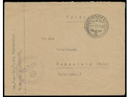 Feldpostbrief mit FPSt 7.12.42 nach Remscheid, vorderseitig Absenderangabe ... FPNr. 19500/S und Briefstempel Dienststelle Fe