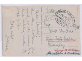 Bahnpoststempel  Ettelbrück - Echternach - -  Zug 4350 / 3.5.44 auf Feldpostkarte nach Bad Steben, Bedarf
Stichwort: Luxembur