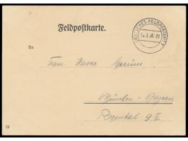 Österreich 1938,  Stempel  Deutsches Feldpostamt 7  16.3.38 auf  Benachrichtigungskarte  über Zuteilung der Feldpostnummer 22