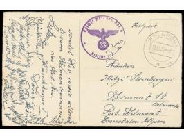 Stempel  Feldpost II dzg  19.12.39 auf Feldpostkarte nach Admont, Briefstempel "Leichte Art. Ers. Abt. 6", Bedarf
Stichwort: 