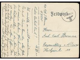 Feldpost-Bildkarte  "1941 Sieg Heil", Entwurf u. Druck Korpskartenstelle Mot. 418, FPSt 22.12.40, Absender FPNr. 07820 = Regi