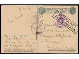italienische Feldpost-Bildkarte "I Mezzi d´Assalto" (bemannter Torpedo) vom 31.3.43 mit Briefstempel "IV. Flottiglia MAS / De