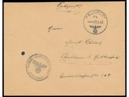 Brief mit FPSt PB 29.5.43 nach Thalheim, handschriftlicher Absender und Briefstempel  ... FPNr. M 40472 =  U-Boot 371 , gehör