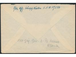 Brief mit FPSt 1.12.43 nach Wien, handschriftlicher Absender ... FPNr. 59833 = 2. Kranken-Kraftwagen-Kompanie 100 (100. Jäger