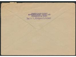 Stempel &nbsp;Zeesen Postschutzschule über Königs Westerhausen &nbsp;4.8.44 auf Brief nach Berlin, vorderseitig Dienstsiegel 