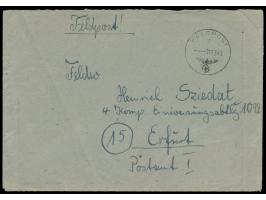 Ostpreußen-Kessel,  Brief mit FPSt UB f 11.2.45 nach Erfurt, handschriftlicher Absender ... FPNr. 20511 =  2. Sanitäts-Kompan